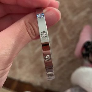 Stainless Steel Rhinestone Bracelet